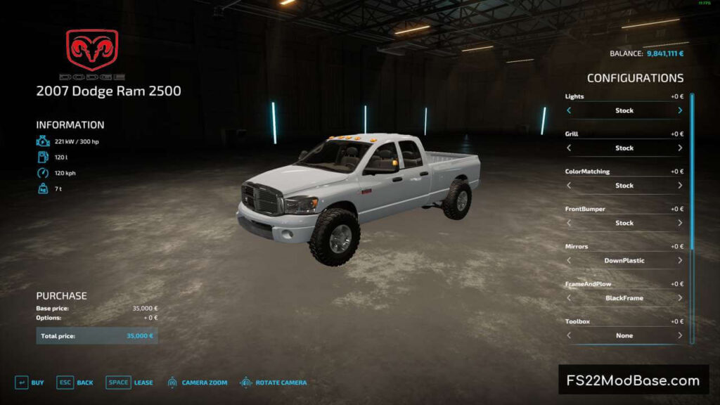 2007 Dodge Ram 2500 - Farming Simulator 22 Mod | LS22 Mod | FS22 Mod