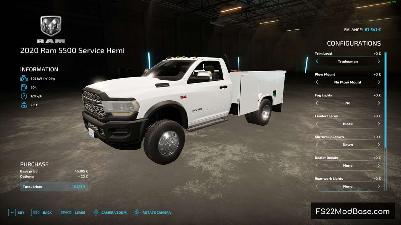 2020 Ram 5500 Service Truck