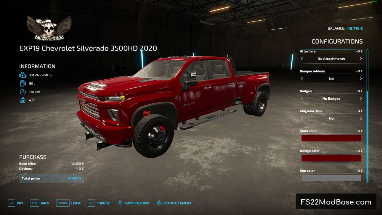 EXP19 Chevrolet Silverado 3500HD 2020