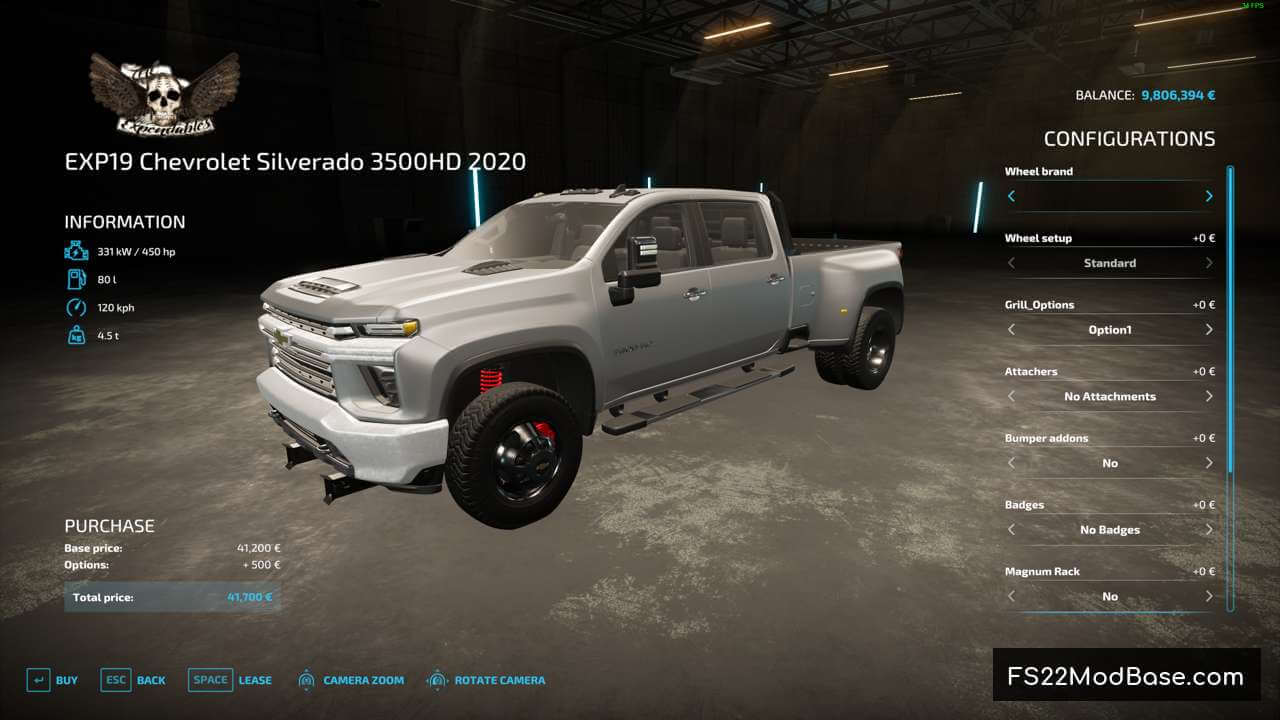 EXP19 Chevrolet Silverado 3500HD 2020