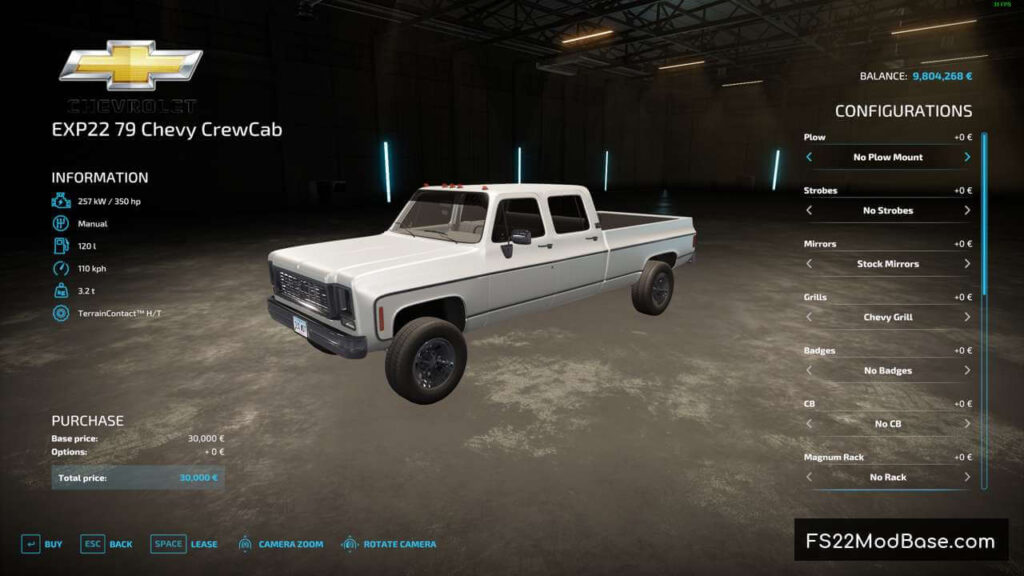 EXP22 79 Chevy CrewCab - Farming Simulator 22 Mod | LS22 Mod | FS22 Mod