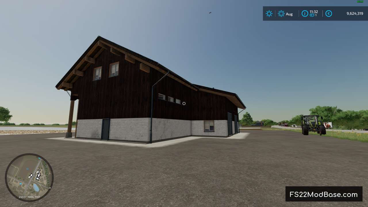 Alpine farm garage