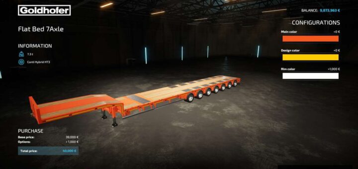 7 Axle Flat Bed