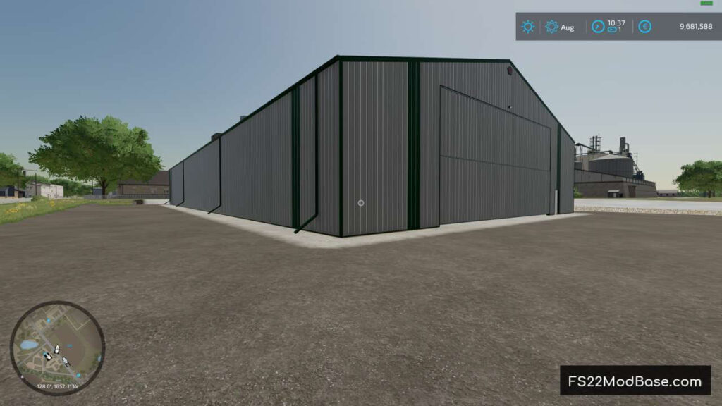 Placeable Dry Storage Shed 90x200 - Farming Simulator 22 Mod | LS22 Mod ...