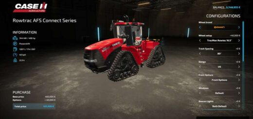 Case IH AFS Connect Steiger Series (Narrow Frame)