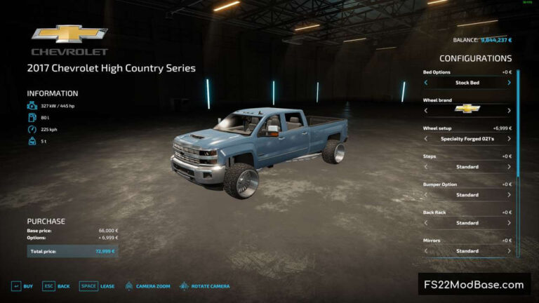 2017 Chevrolet High Country - Farming Simulator 22 Mod | LS22 Mod ...