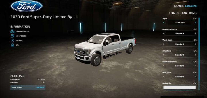 2020 Ford Super-Duty Limited By JD Mapping