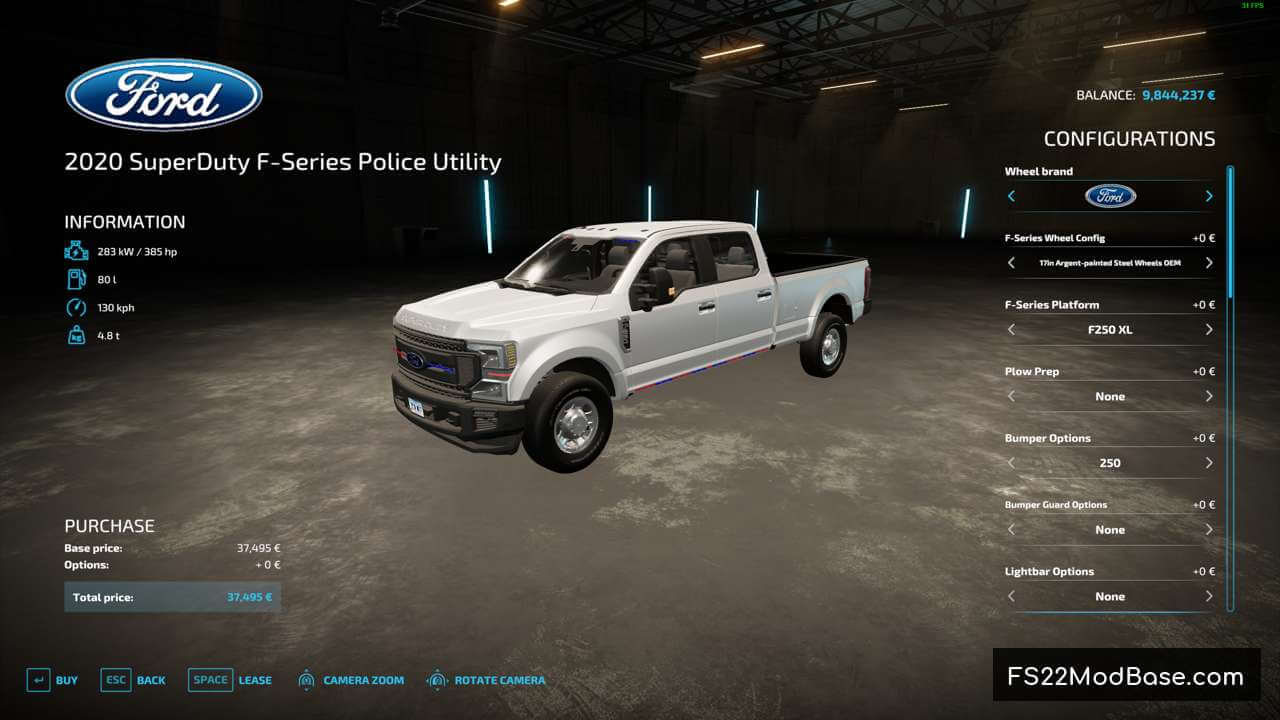 2020 SuperDuty F-Series Police Utility