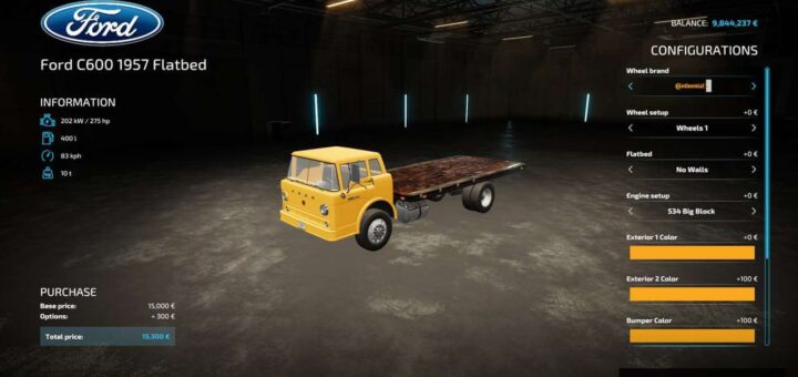 Ford C600 1957 Flatbed