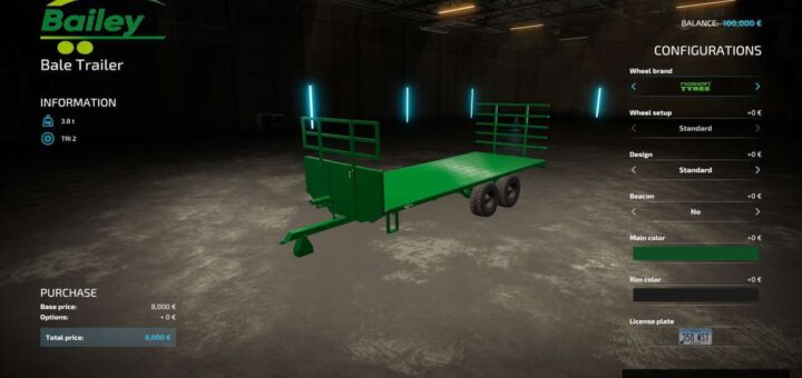 Bailey Bale And Pallet Trailer