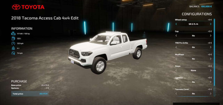 2018 Toyota Tacoma Access Cab