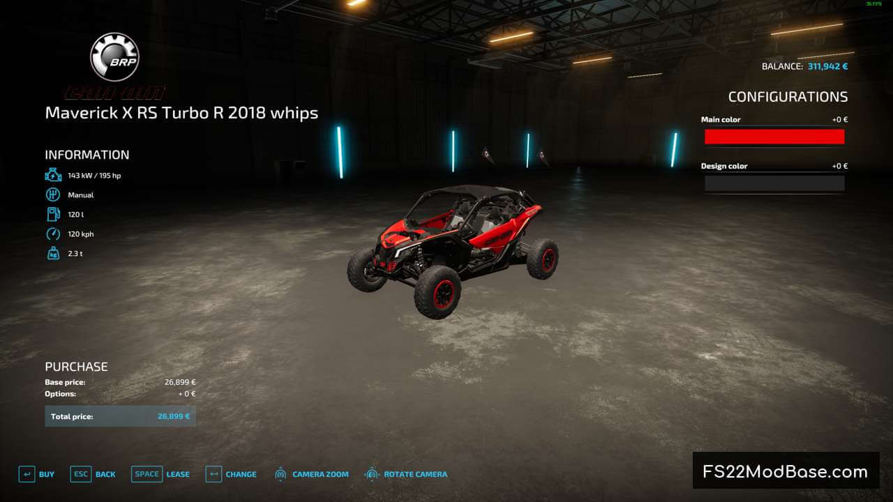 Maverick X RS Turbo R 2018 whips