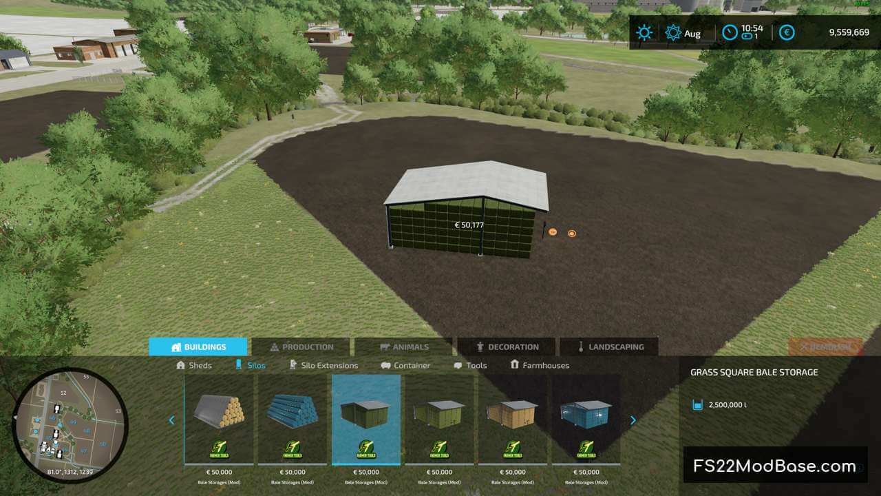 Bale Storages Farming Simulator 22 Mod Ls22 Mod Fs22 Mod 0226