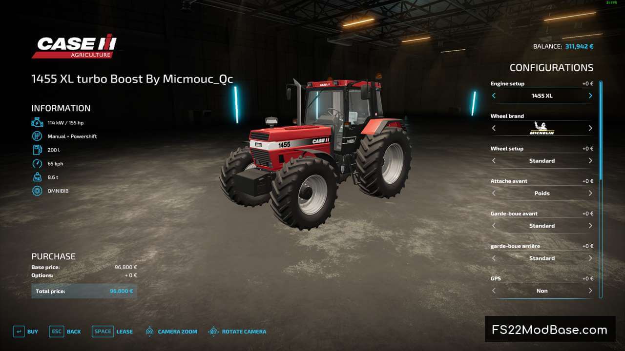 Case IH 1455 XL turbo Boost By Micmouc_Qc