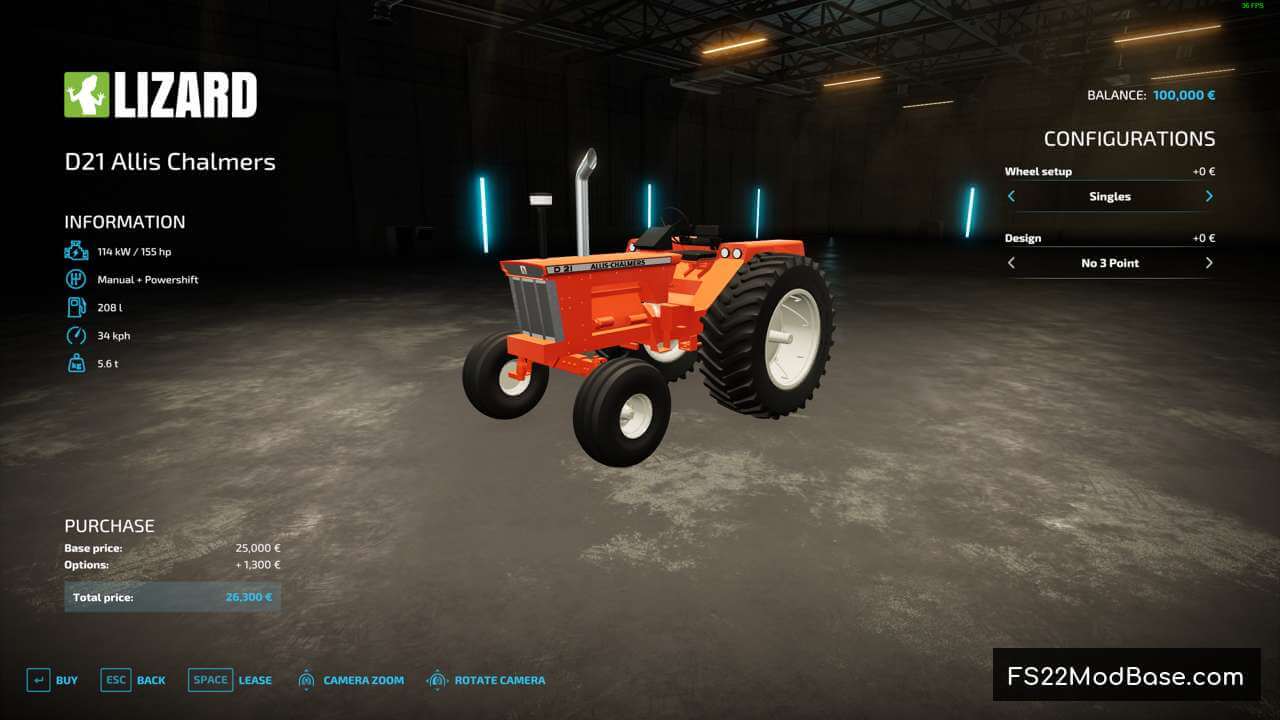 Allis Chalmers D21 - Farming Simulator 22 Mod | LS22 Mod | FS22 Mod