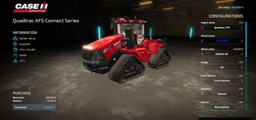 Case IH AFS Connect Steiger Series (Wide Frame)