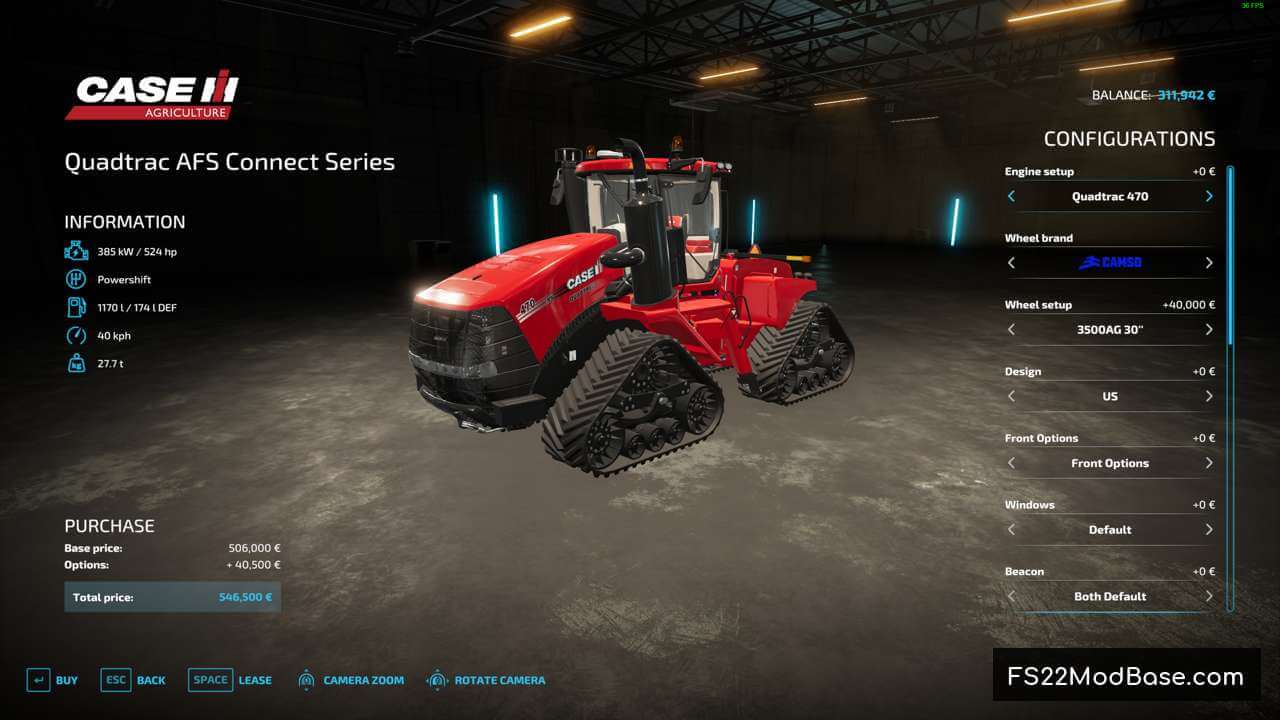 Case IH AFS Connect Steiger Series (Wide Frame)