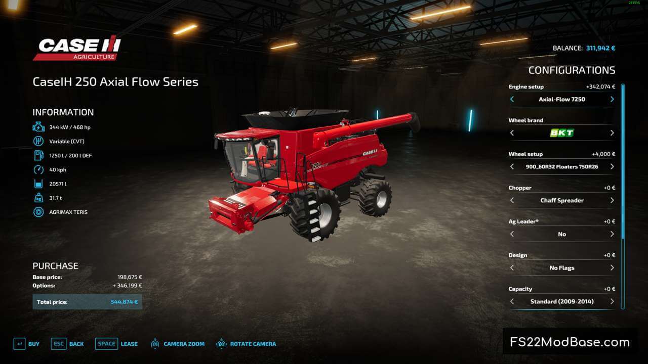 Case IH 250 Axial Flow Series