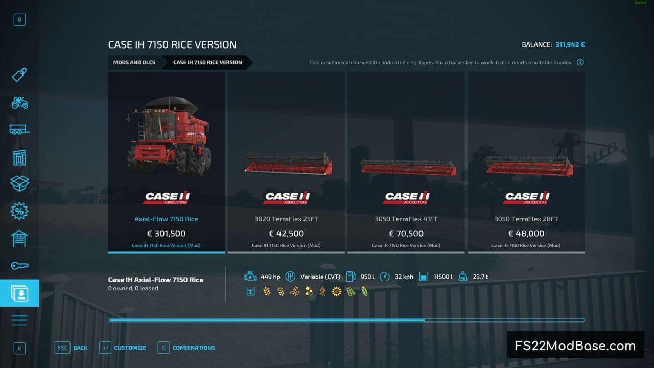 Case IH 7150 Rice Version