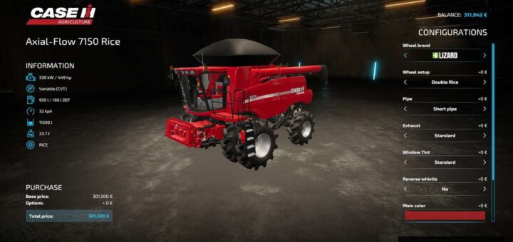 Case IH 7150 Rice Version