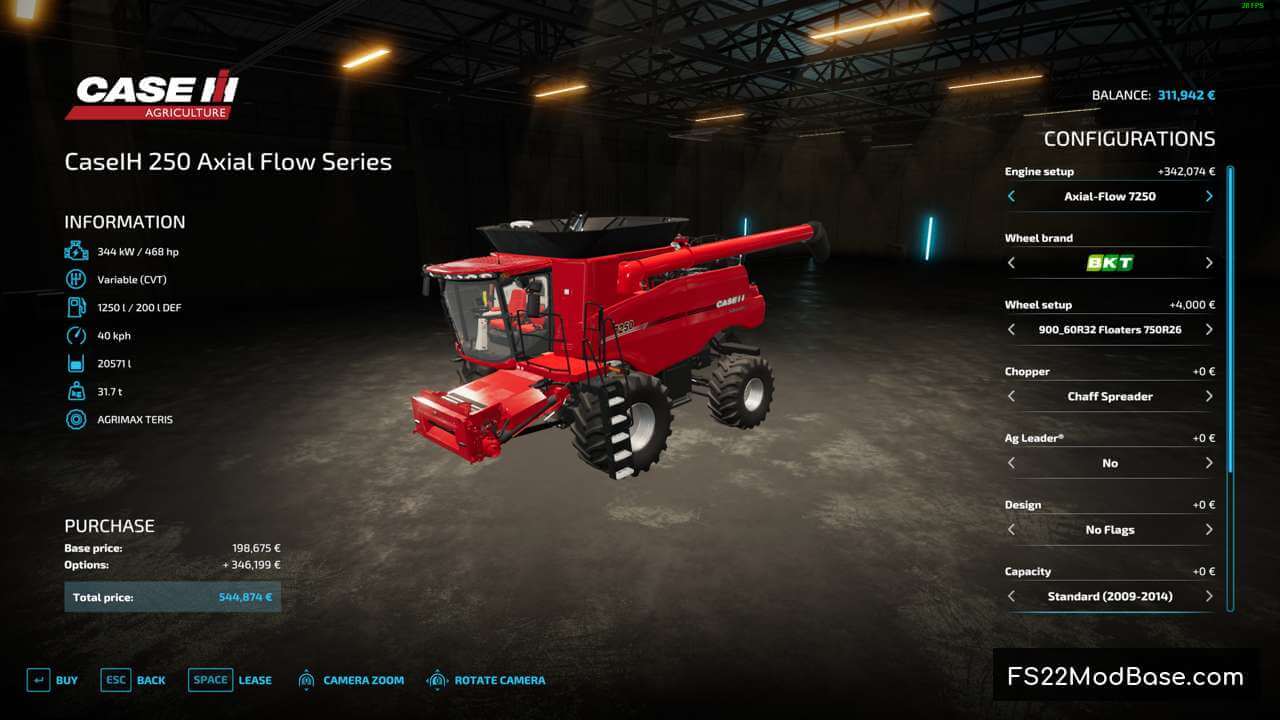 Case IH Axial-Flow 250 Series