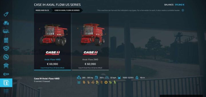 Case IH Axial Flow US Series