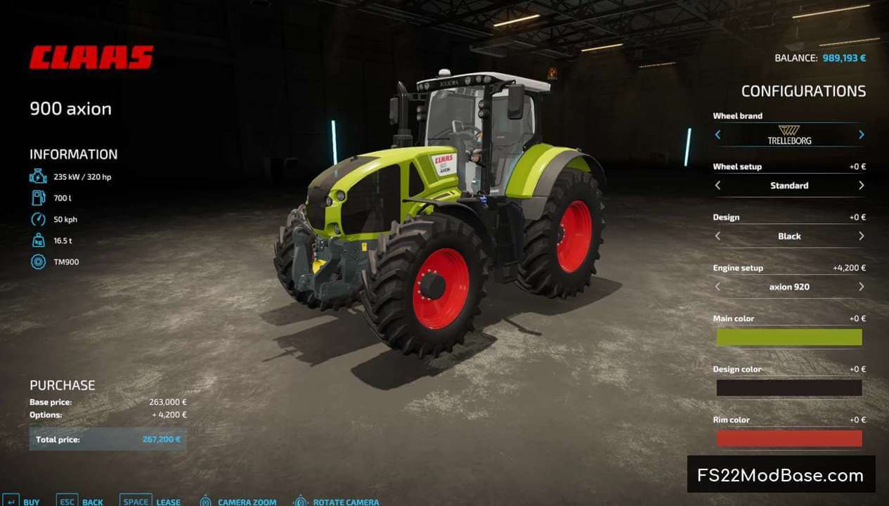 Claas Axion 900