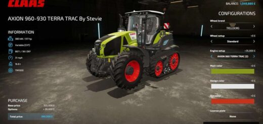 Claas Axion 960TT By Stevie