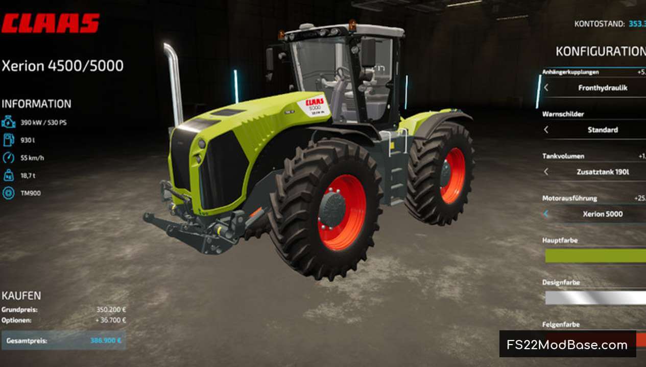 Claas Xerion 4500-5000 Series