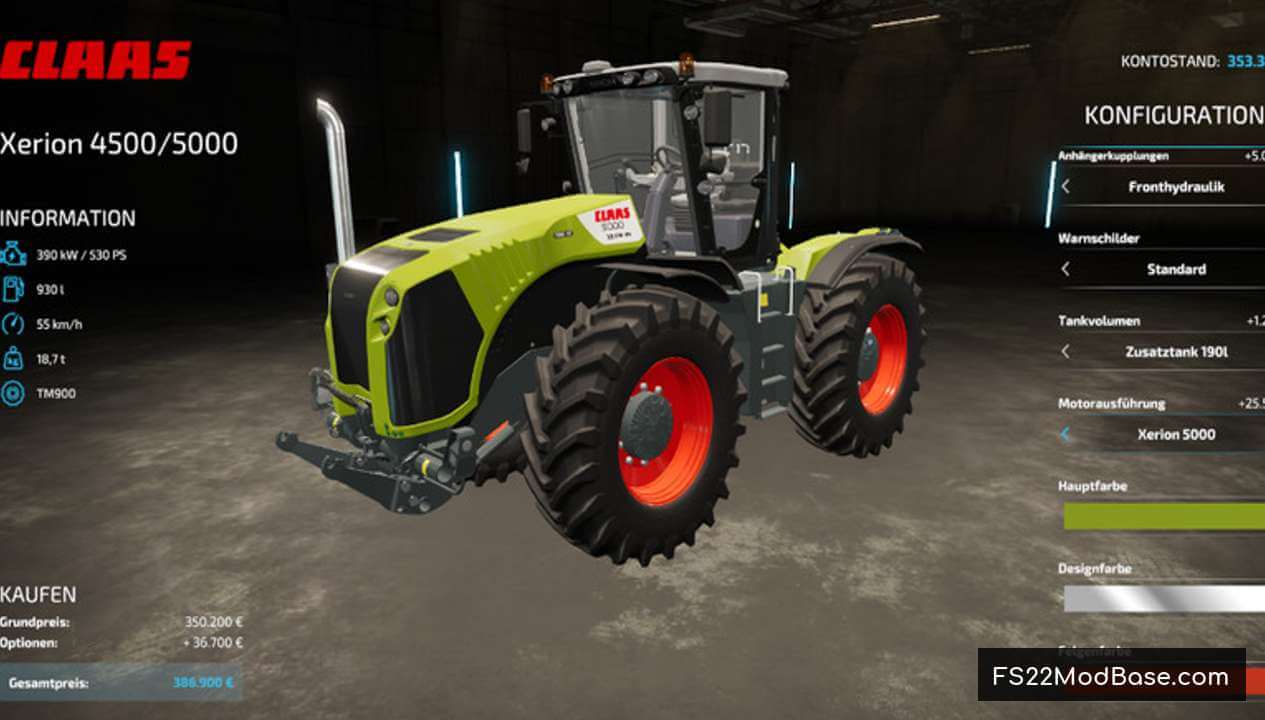 Claas Xerion 4500-5000 Series