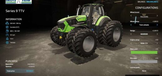 Deutz-Fahr Series 9 TTV