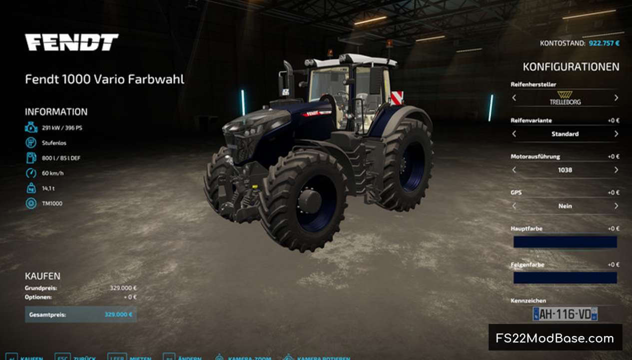 Fendt Vario1000 Farbwahl by ChaosDad1418