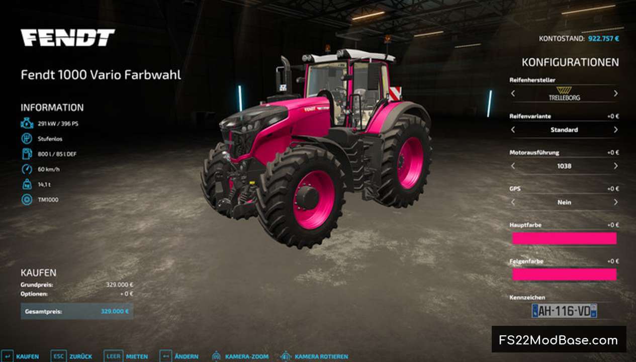 Fendt Vario1000 Farbwahl by ChaosDad1418