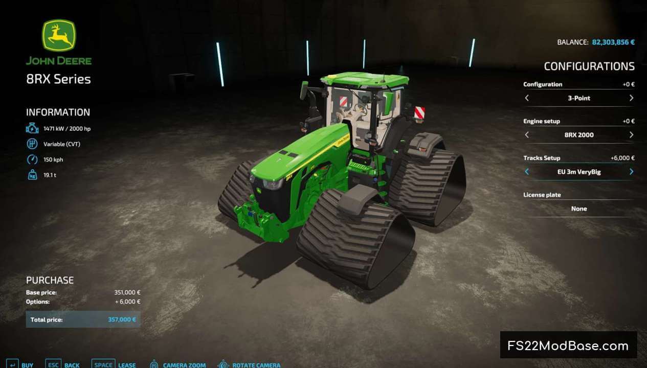 John Deere 8RX Series Z