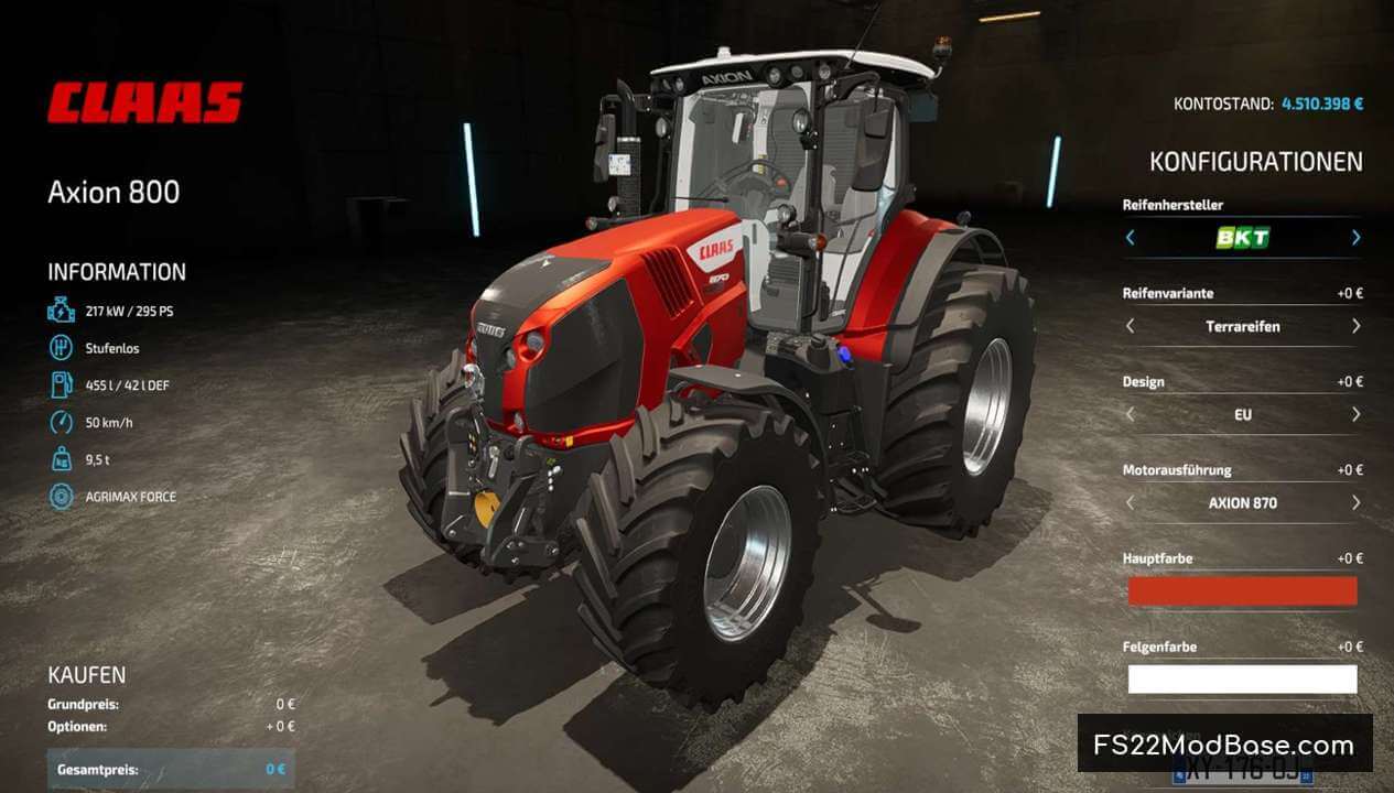 Claas Axion 800