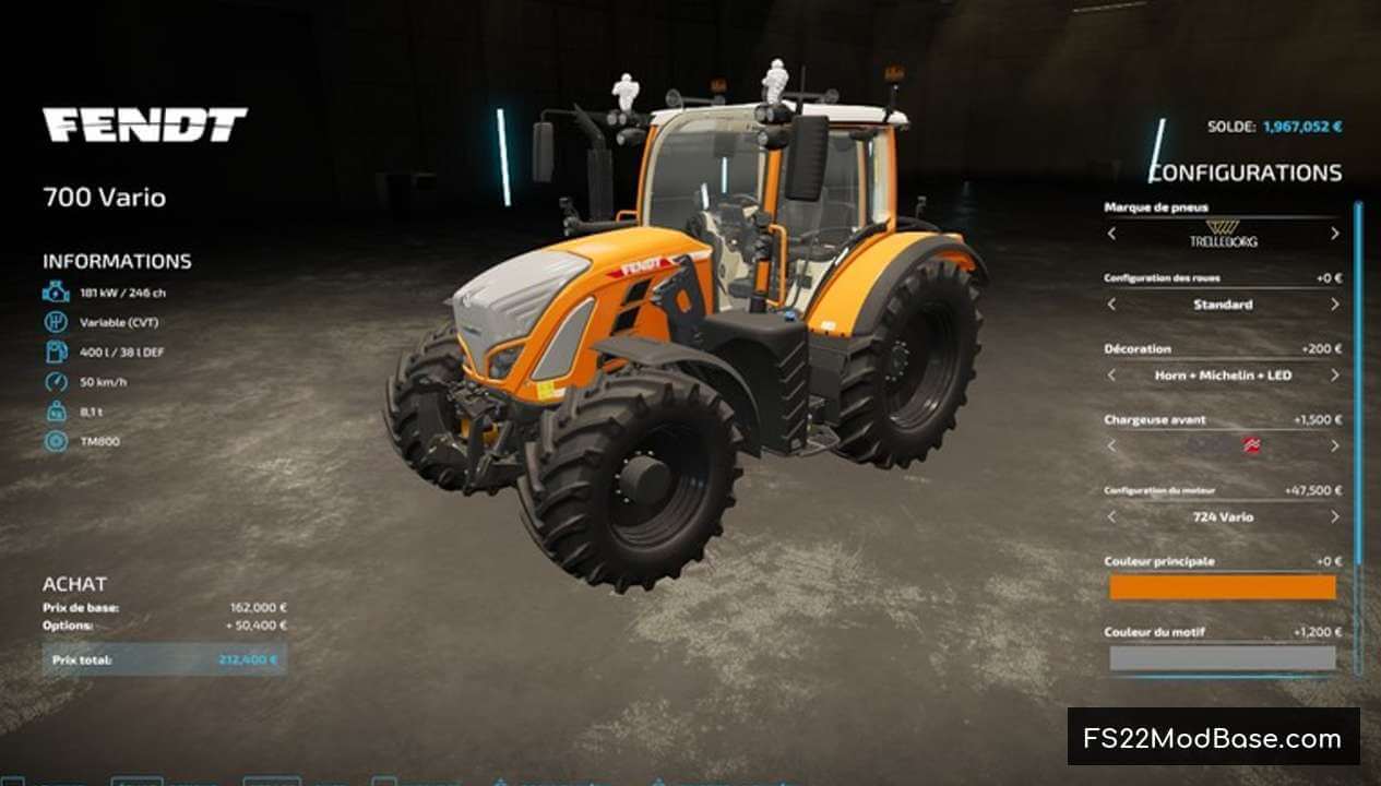 Fendt Vario 700 Edit