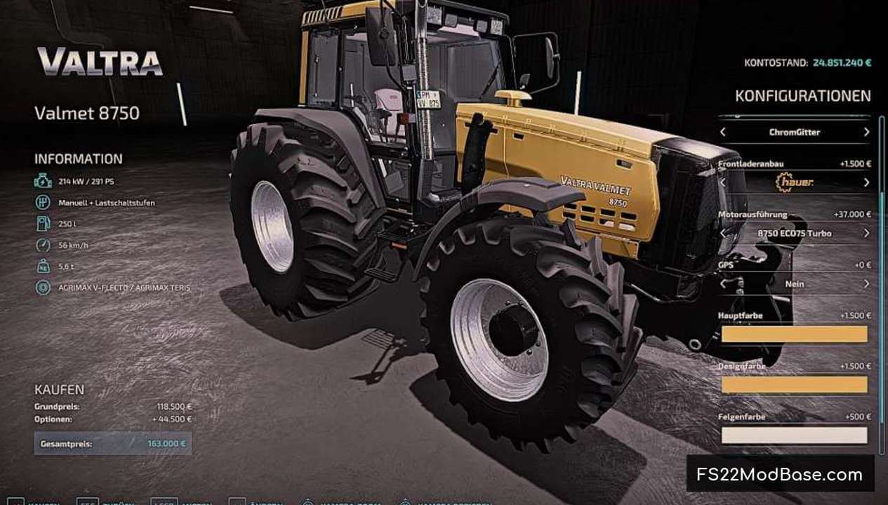 Valtra Valmet 8750 VT-Drive