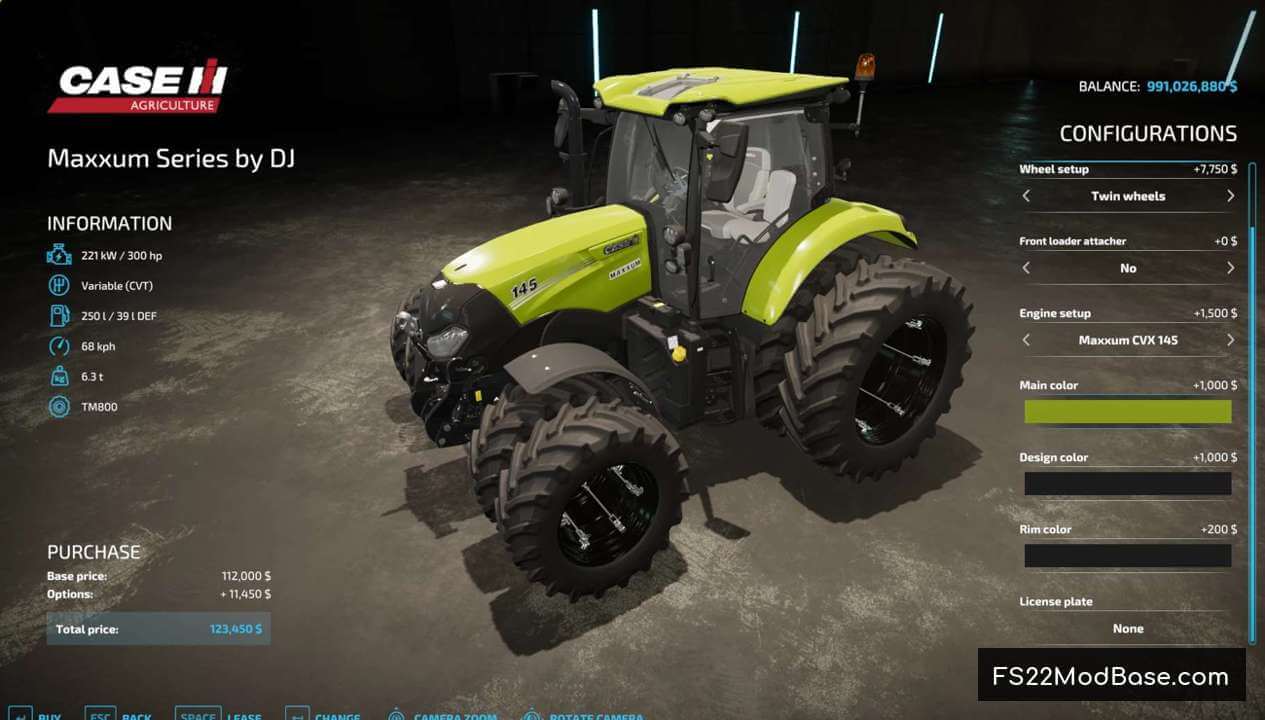 CaseIH Maxxum145CVX by DJ Modding