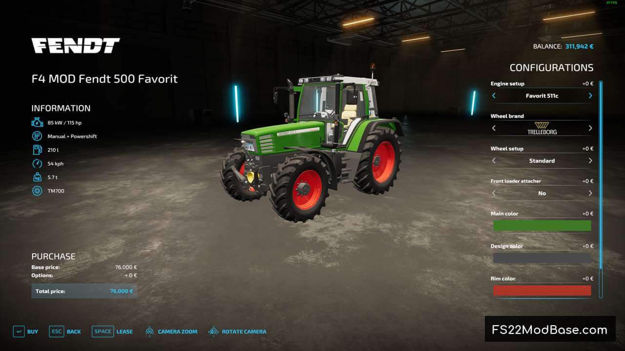 F4 MOD Fendt 500 Favorit