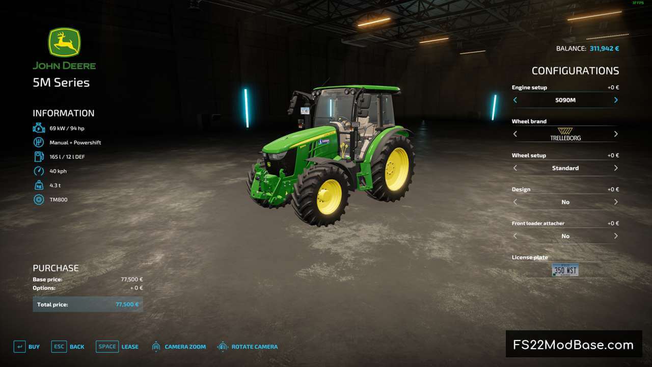 Farmcon22 John Deere 5m Series Farming Simulator 22 Mod Ls22 Mod Fs22 Mod 3713