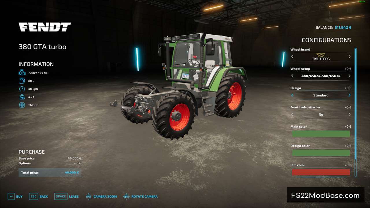 Fendt 380 GTA turbo