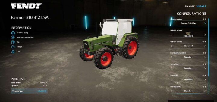 Fendt Farmer 310-312 LSA Turbomatik