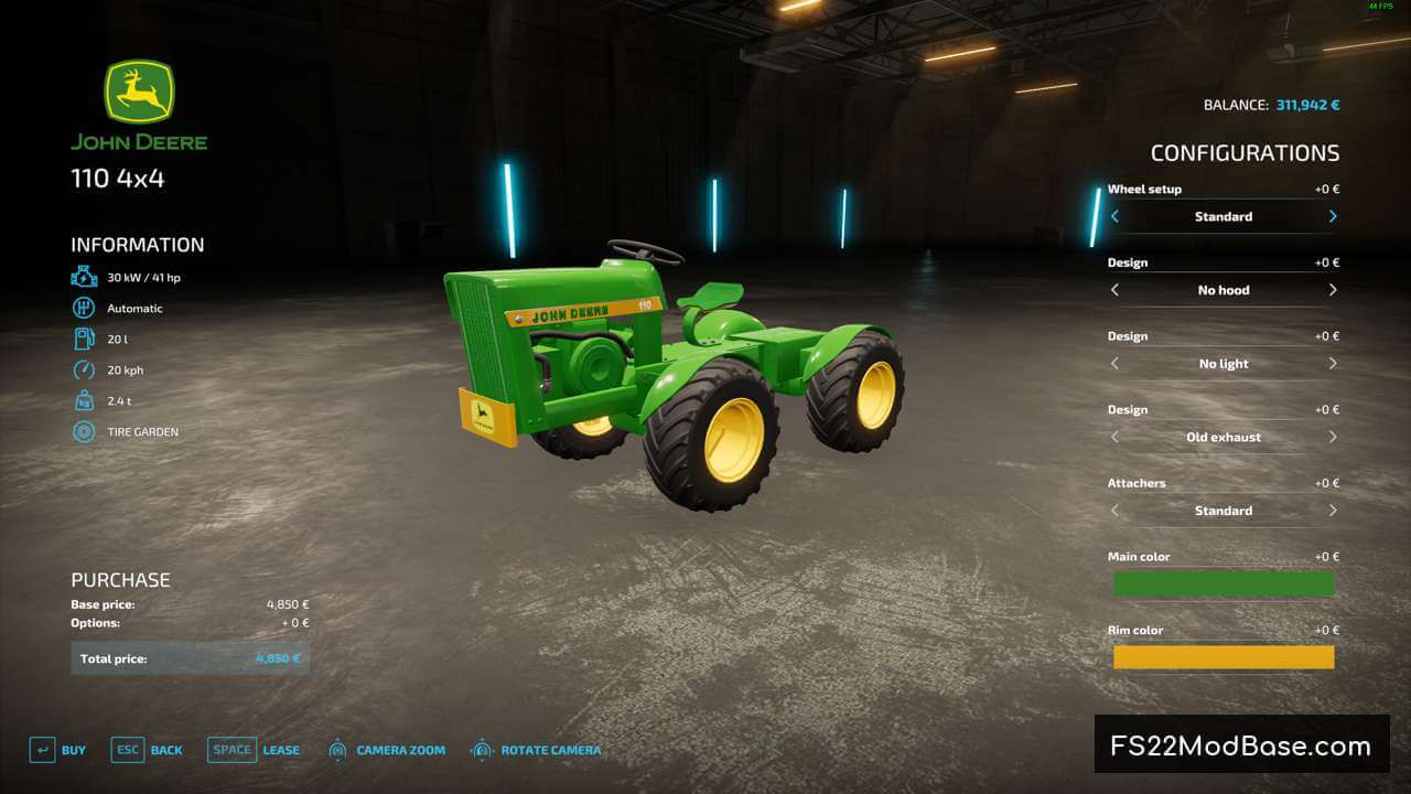 John Deere 110 4x4