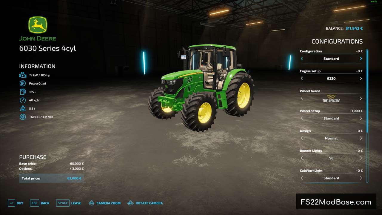 John Deere 6030 4CLY Series