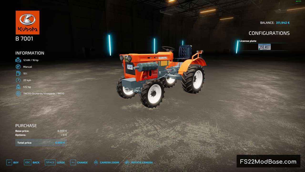 Kubota B7001