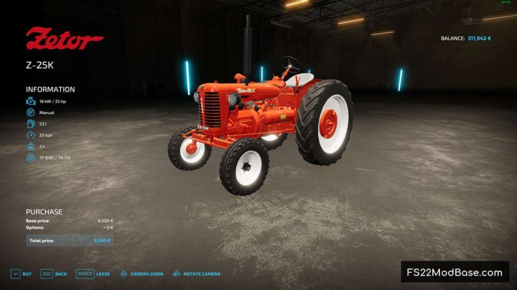 Zetor 25K - Farming Simulator 22 Mod | LS22 Mod | FS22 Mod