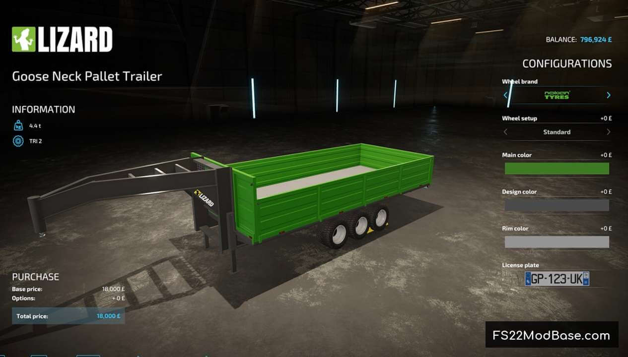 Goose Neck Pallet Trailer Autoload