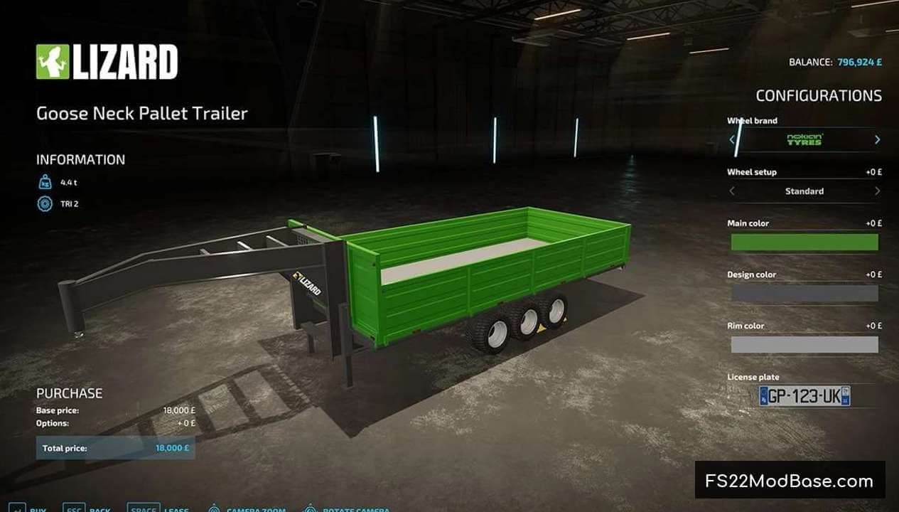 Goose Neck Pallet Trailer Autoload