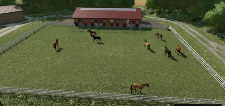 Horse Stable With Paddocks