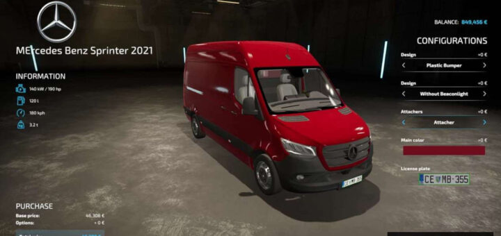 Mercedes Benz Sprinter 2021